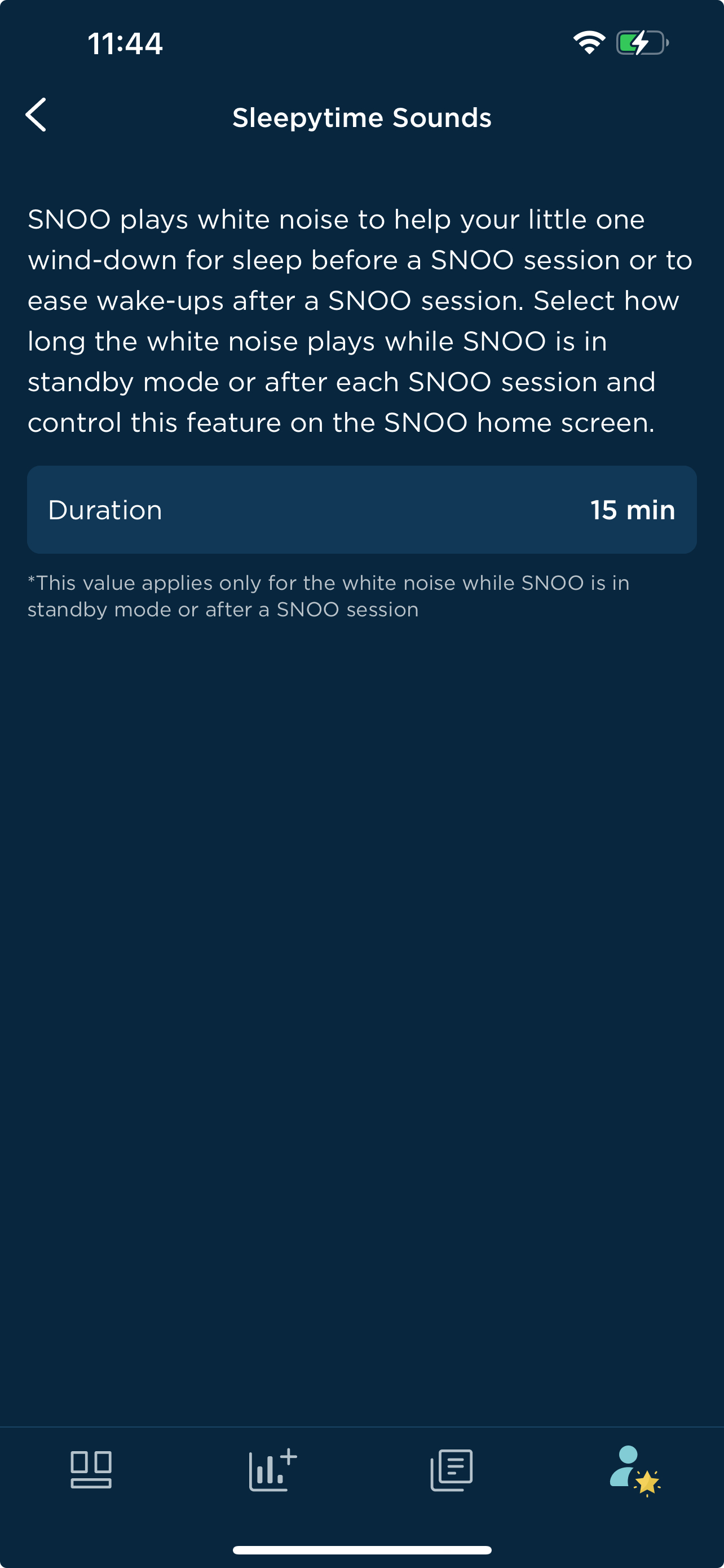Can I set white noise to play outside of a SNOO session? 2nd.jpeg