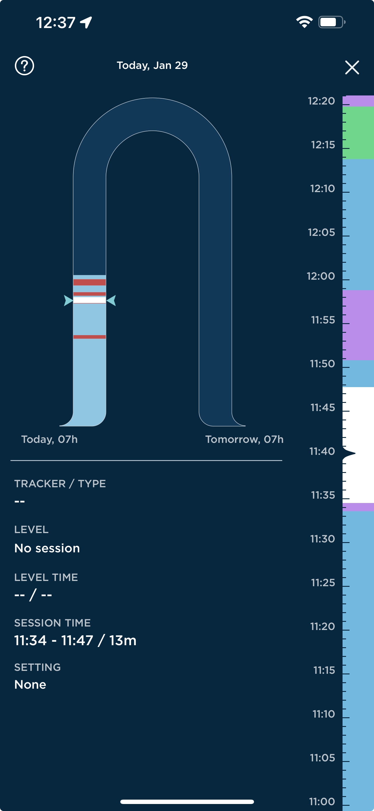 How can I zoom in on my Log for more details?  Zoom Sleep.jpeg