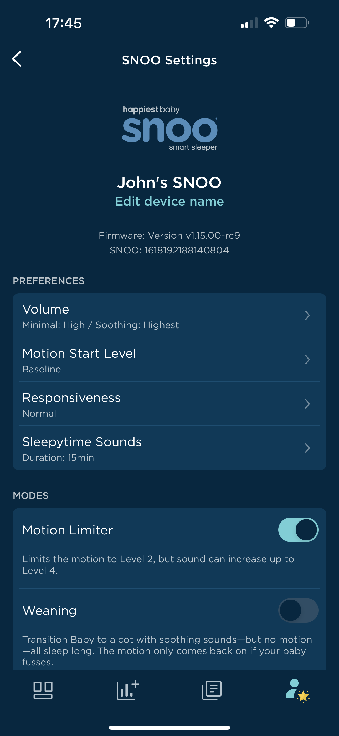 What is the Motion Limiter setting?1st .PNG