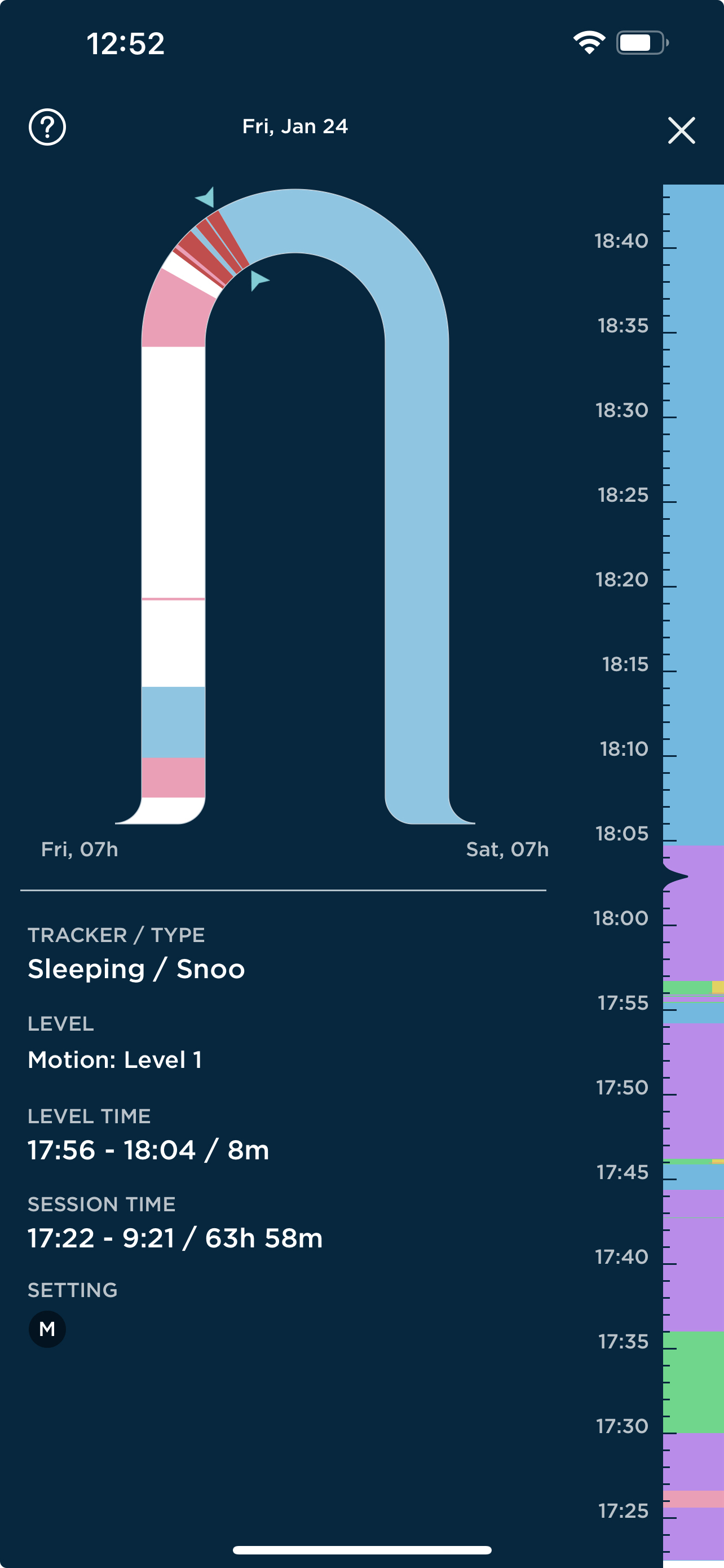 How do I navigate through the Happiest Baby App? 5 Level Log Timeline 2.jpeg